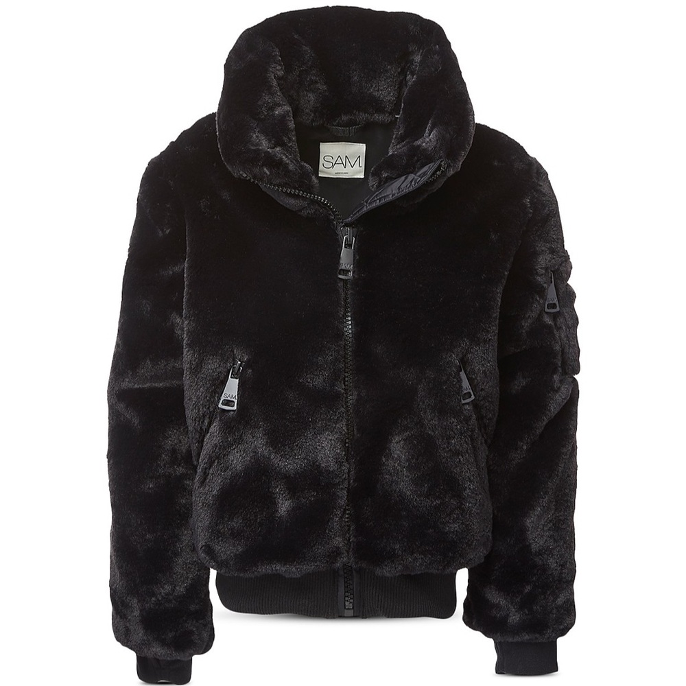 SAM. Harlow Faux Fur Jacket Girls Size 12